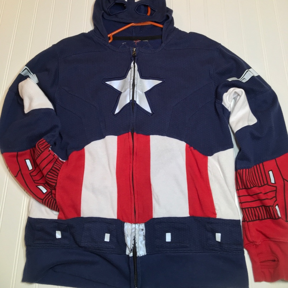 Captain America Full-Zip Hoodie